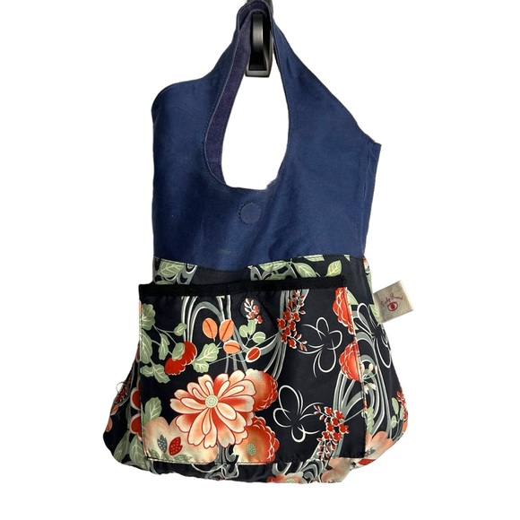 Lucky Brand Leather Suede shoulder hobo handbag Lined pockets Purple lavender - Picture 6 of 8